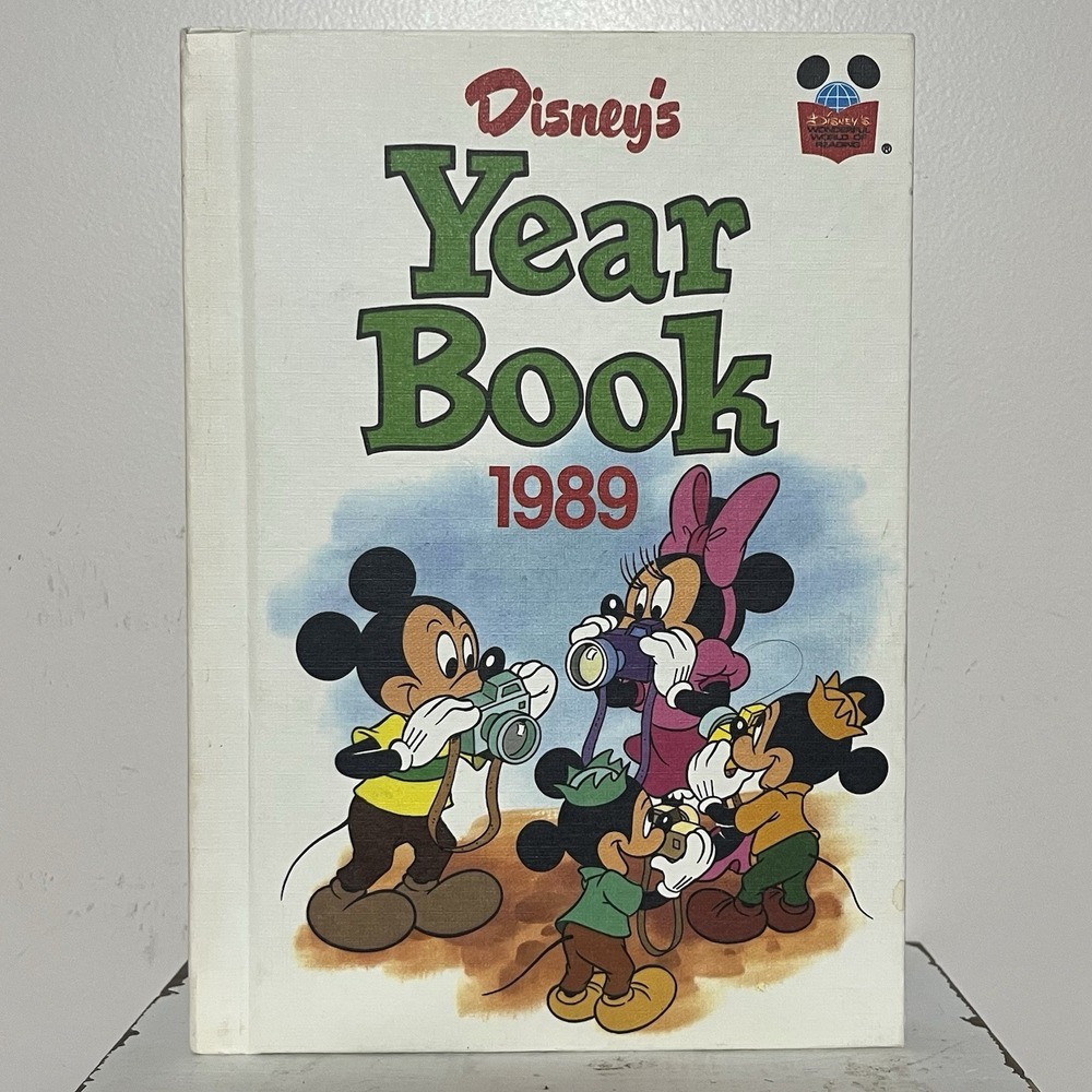 Vintage Disney's Yearbook 1989 Hardcover Book